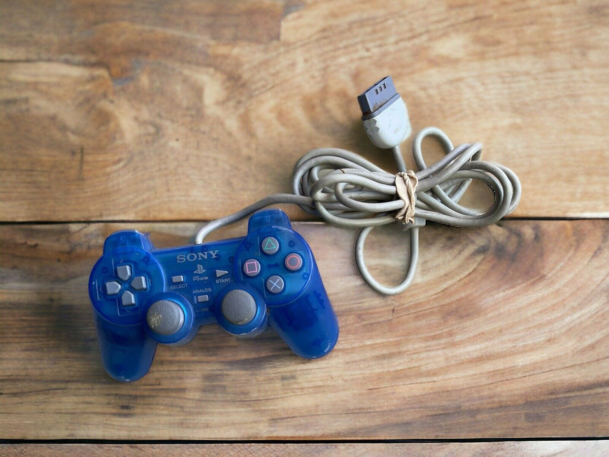 Blue See Through PlayStation Controller