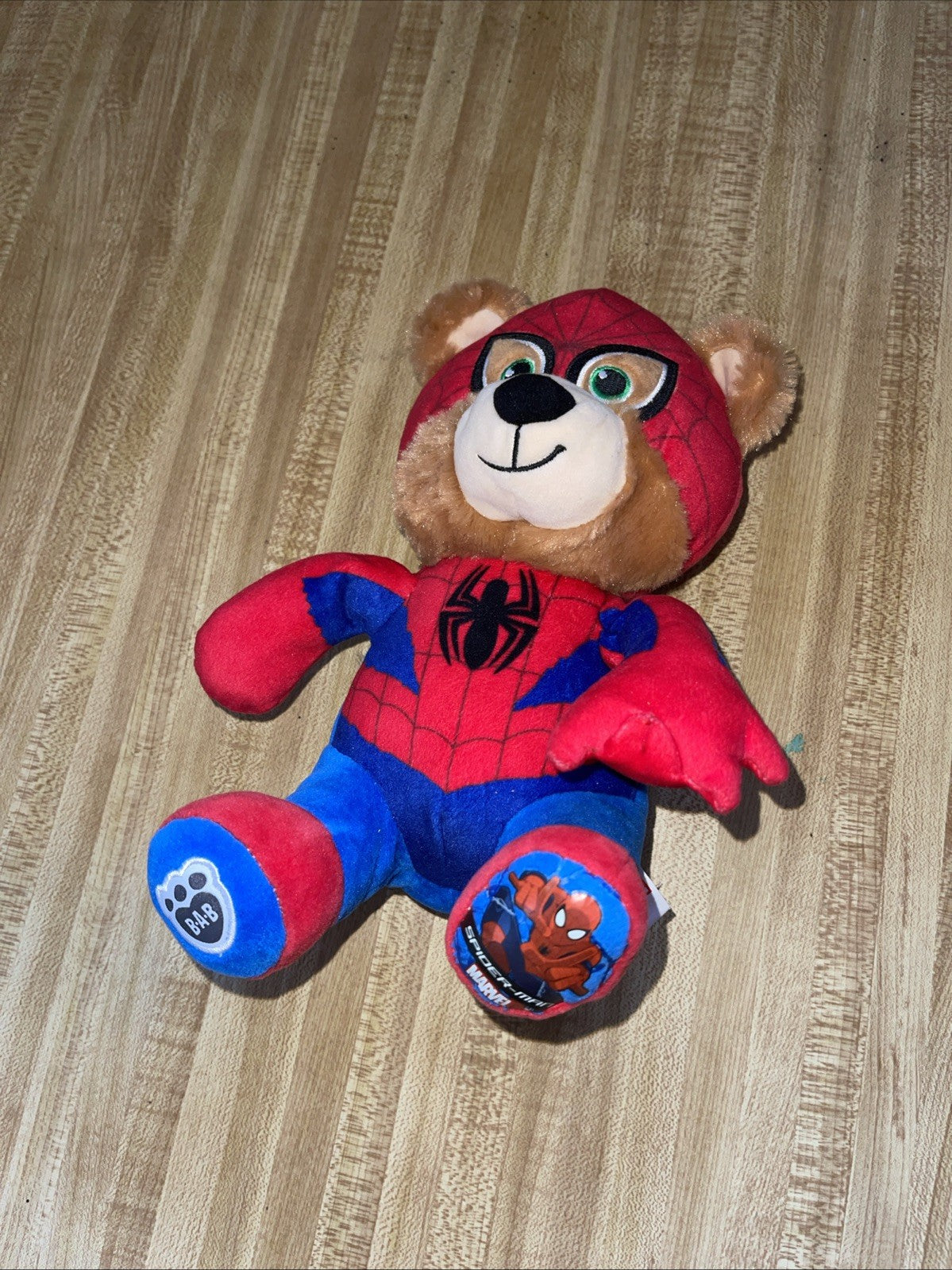 Marvel Spiderman Build A Bear Plush 