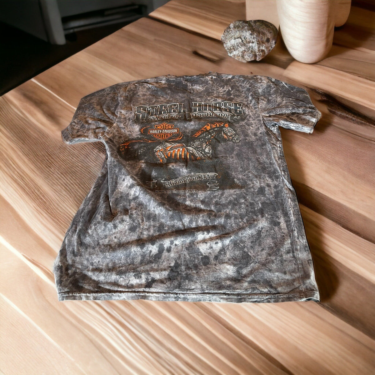 Steel Horse Harley Davidson T Shirt Medium