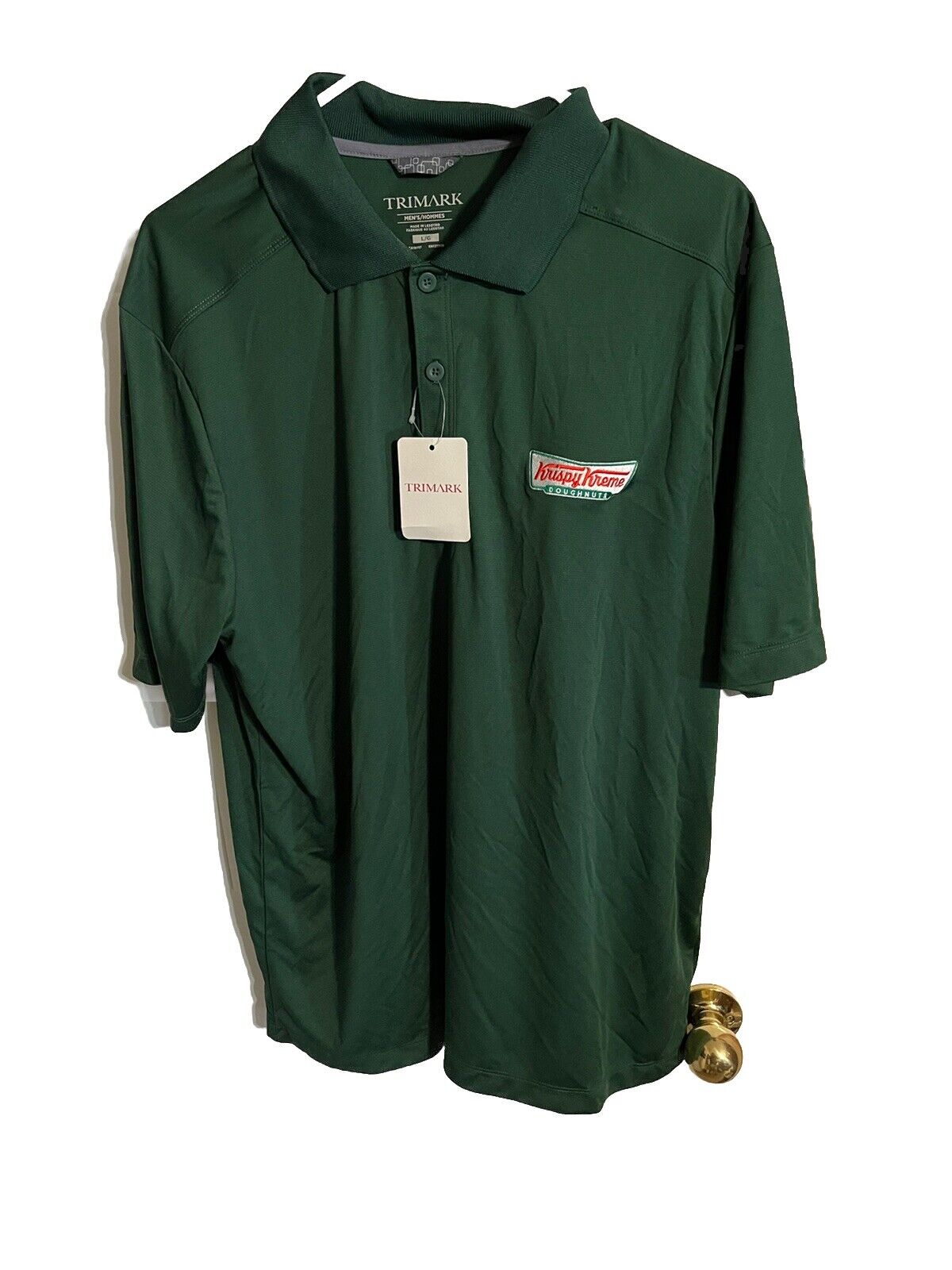 Trimark Krispy Kreme Doughnuts Employee Polo Large 