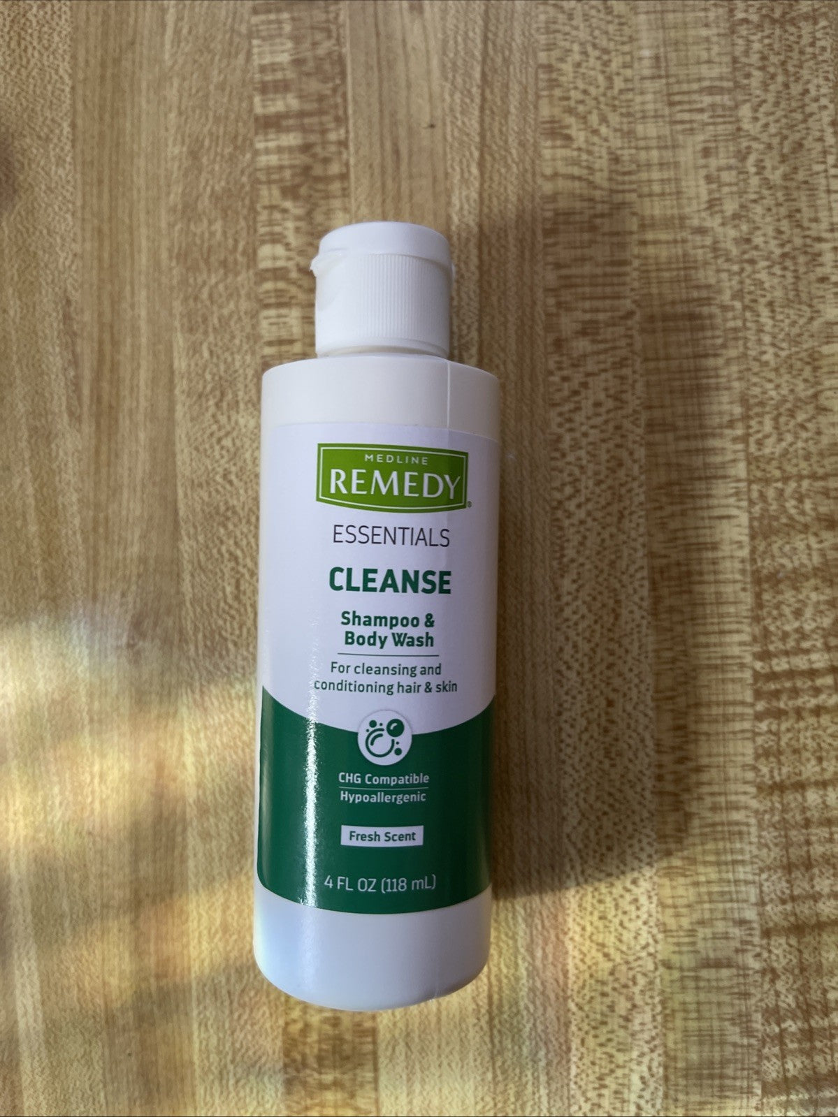 Medline Remedy Essentials Cleanse  Shampoo & Body Wash 4 fl oz Fresh Scent NEW