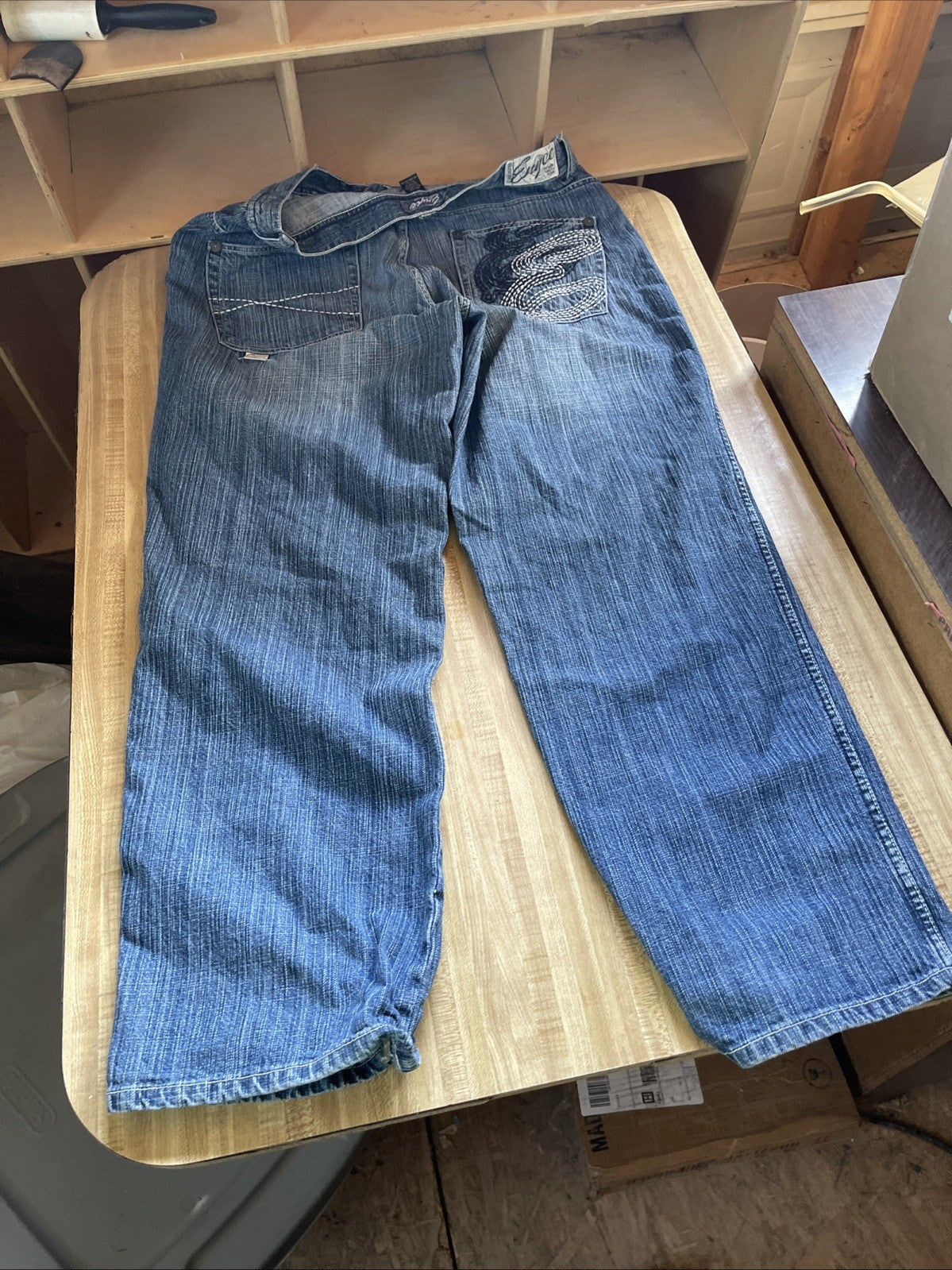 Enyce Jeans 38/34 Baggy Wide Leg Y2K Hiphop Streetwear 