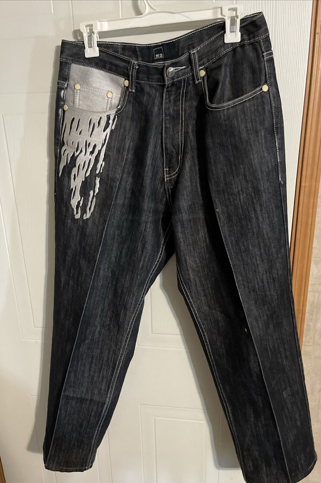 M2 Brand Jeans 34x32 Skater Streetwear Hiphop 