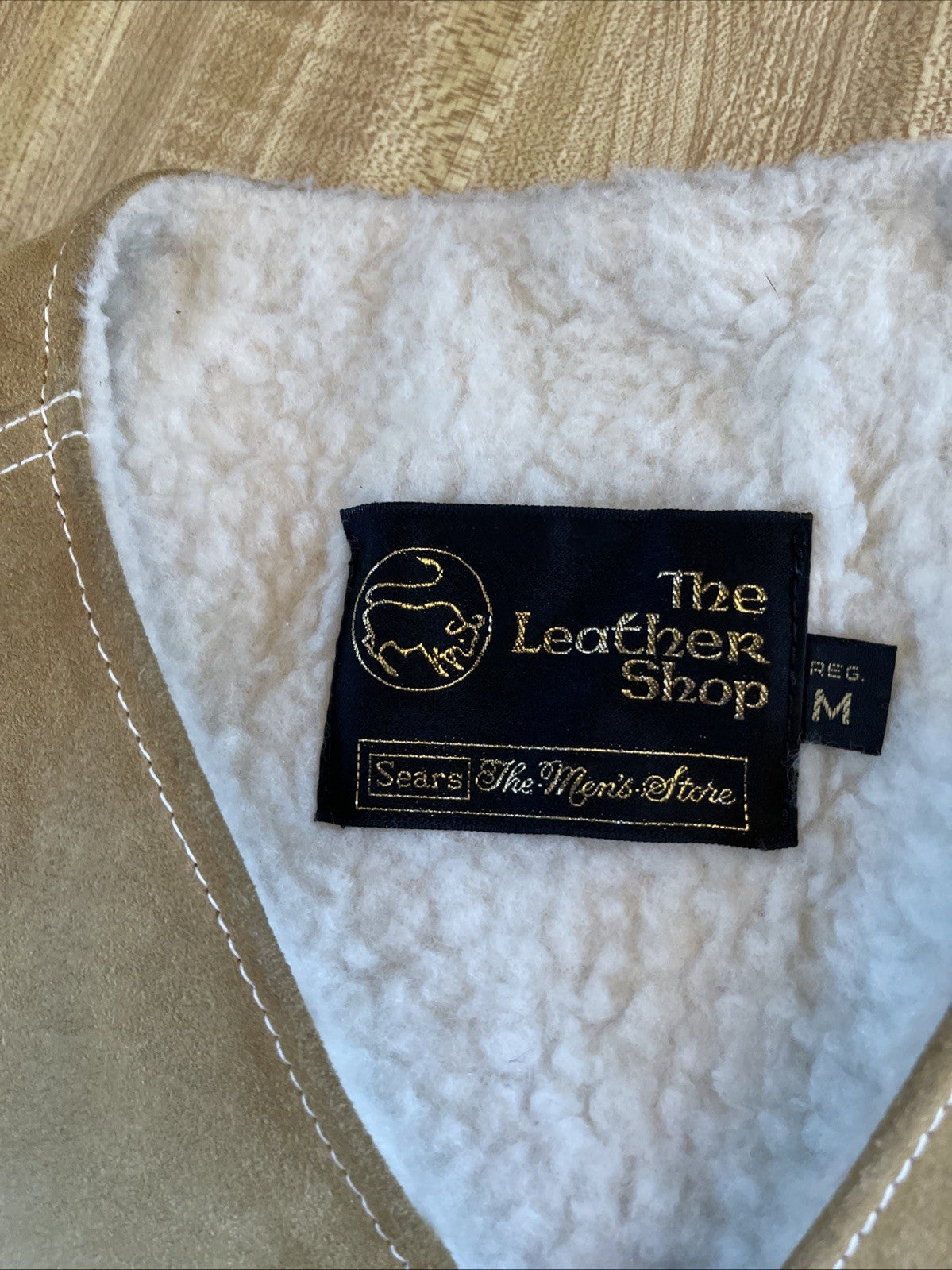 vintage sears the leather shop Vest Medium 