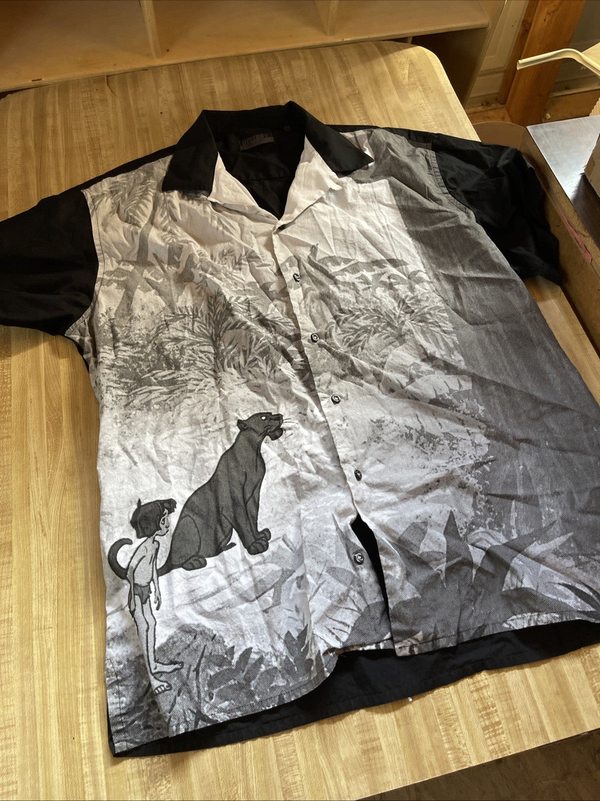 Vintage Iceberg History Jungle Book Button Up XXXL See Photos