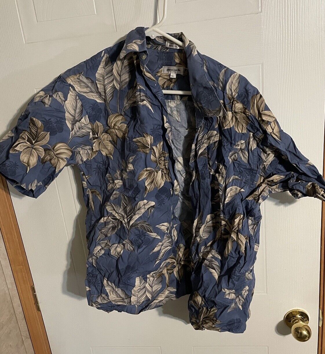 Pierre Cardin Hawaiian Shirt Large 