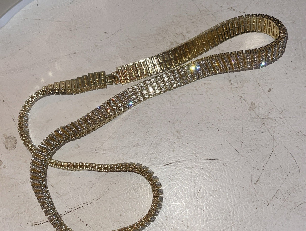 Large Heavy Bling Necklace 