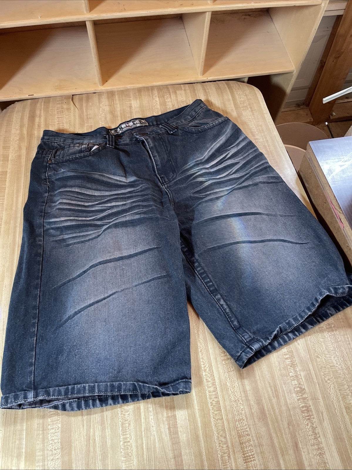 Vintage Emcee Jorts 38 Y2K Hiphop Streetwear Flap Pockets