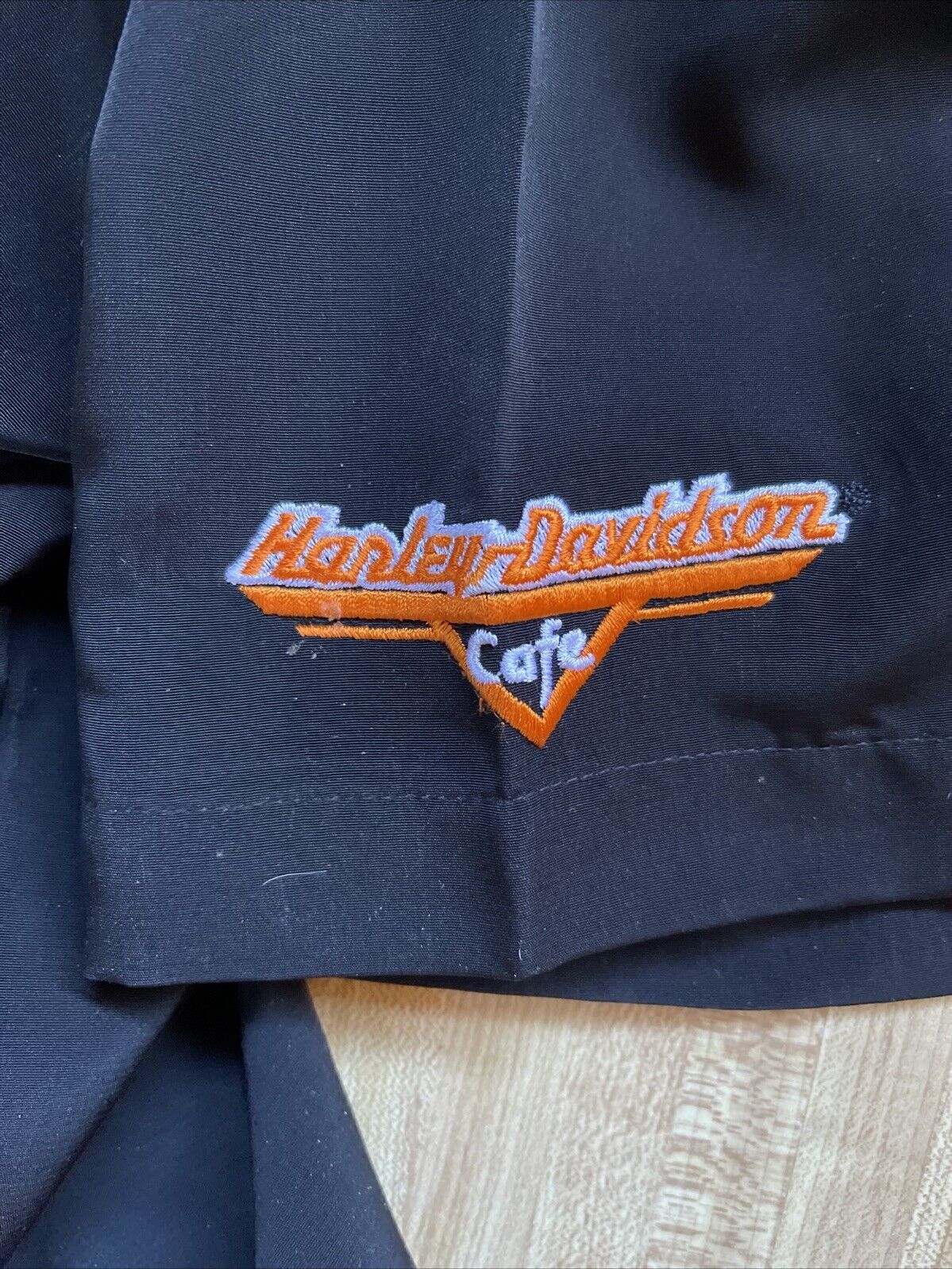 Harley Davidson Cafe Las Vegas Hawaiian Style Bowling Shirt Large 