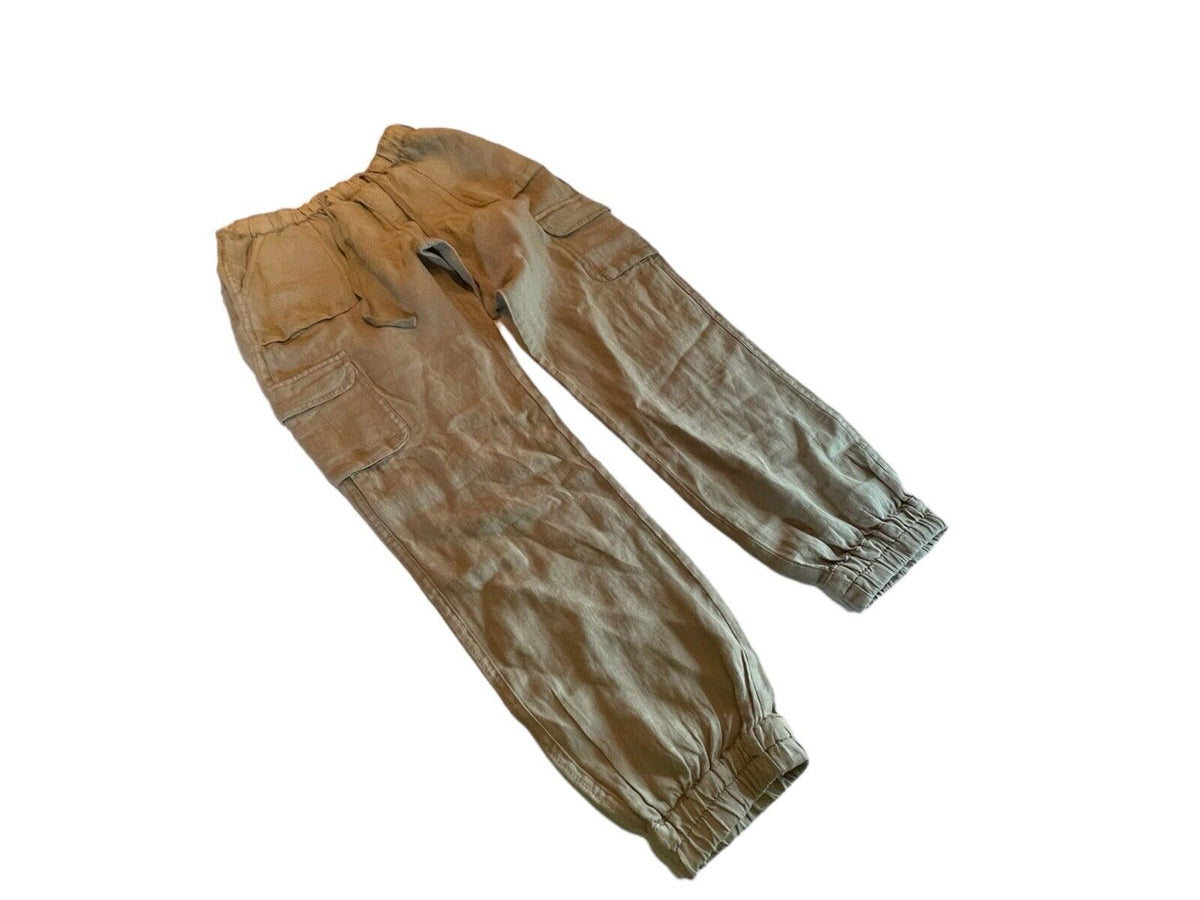 Nicole Miller Linen Cargo Pants Small 