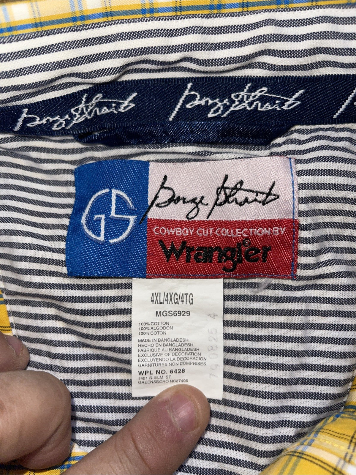 wrangler george strait collection shirt 4XL 