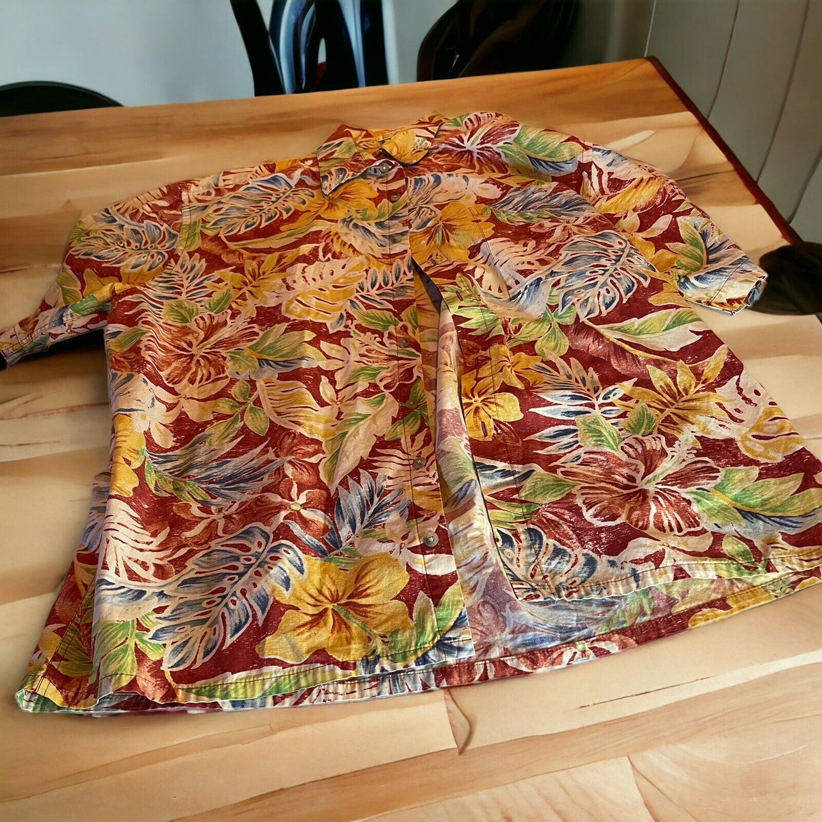 Pierre Cardin Hawaiian Shirt Large 