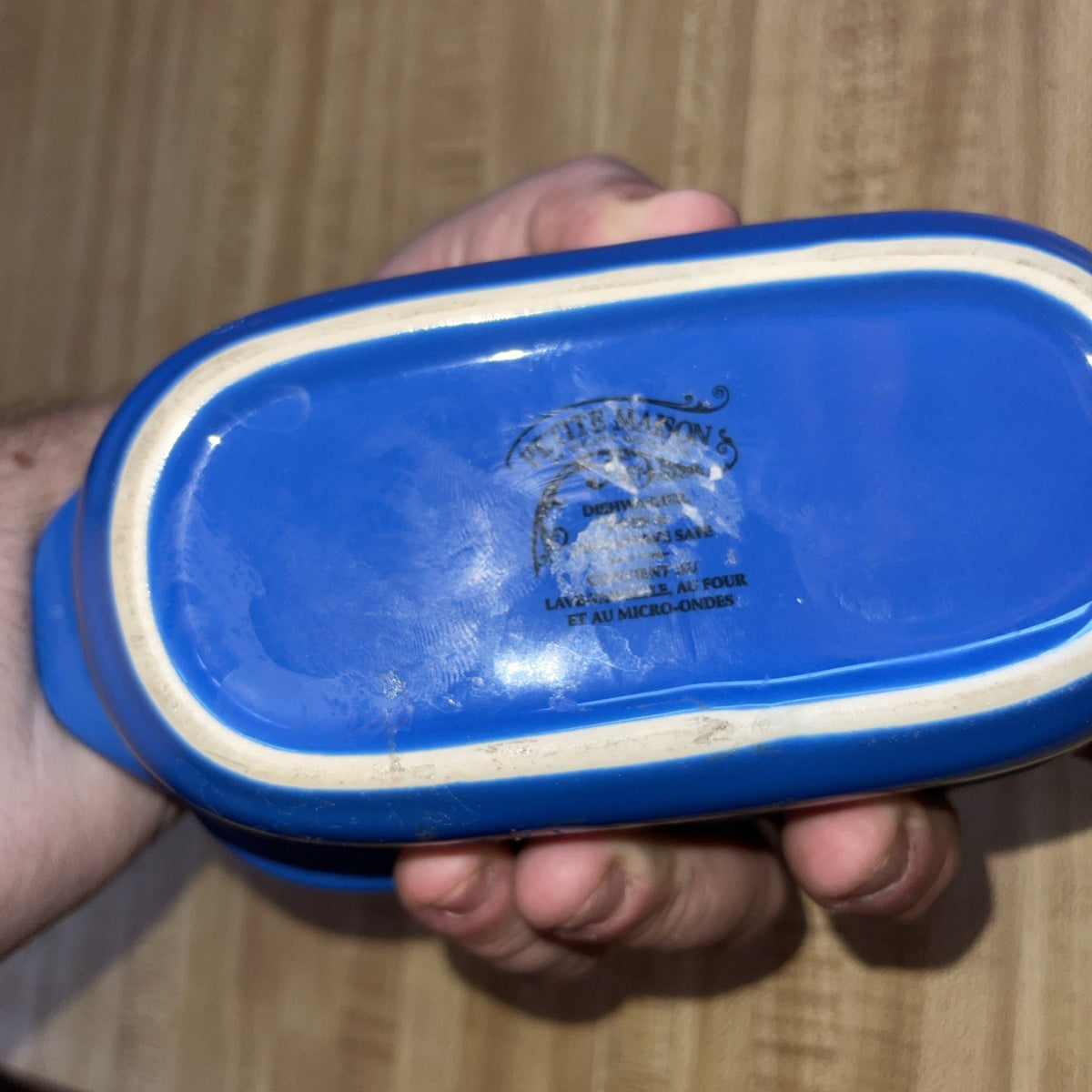 Petite Maison Stoneware Butter Dish 
