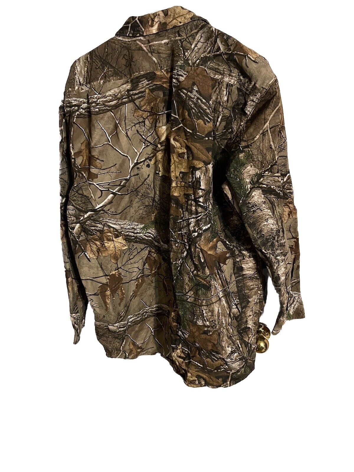 Redhead Woodland Camo Button Up Large 
