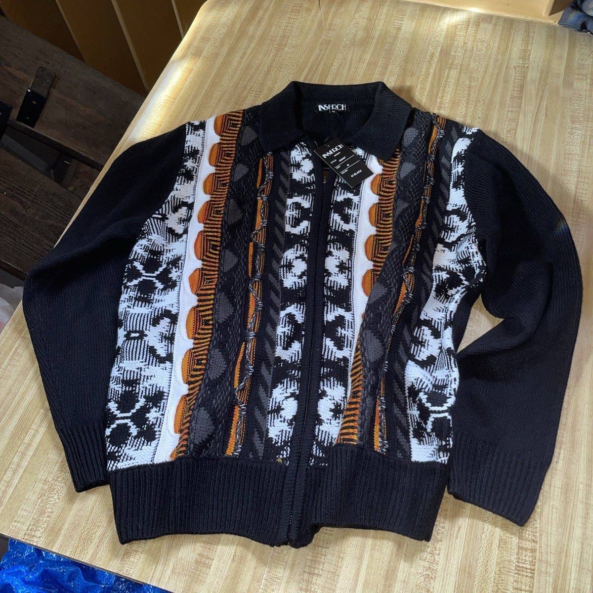 Inserch Full Zip Sweater Medium NWT 