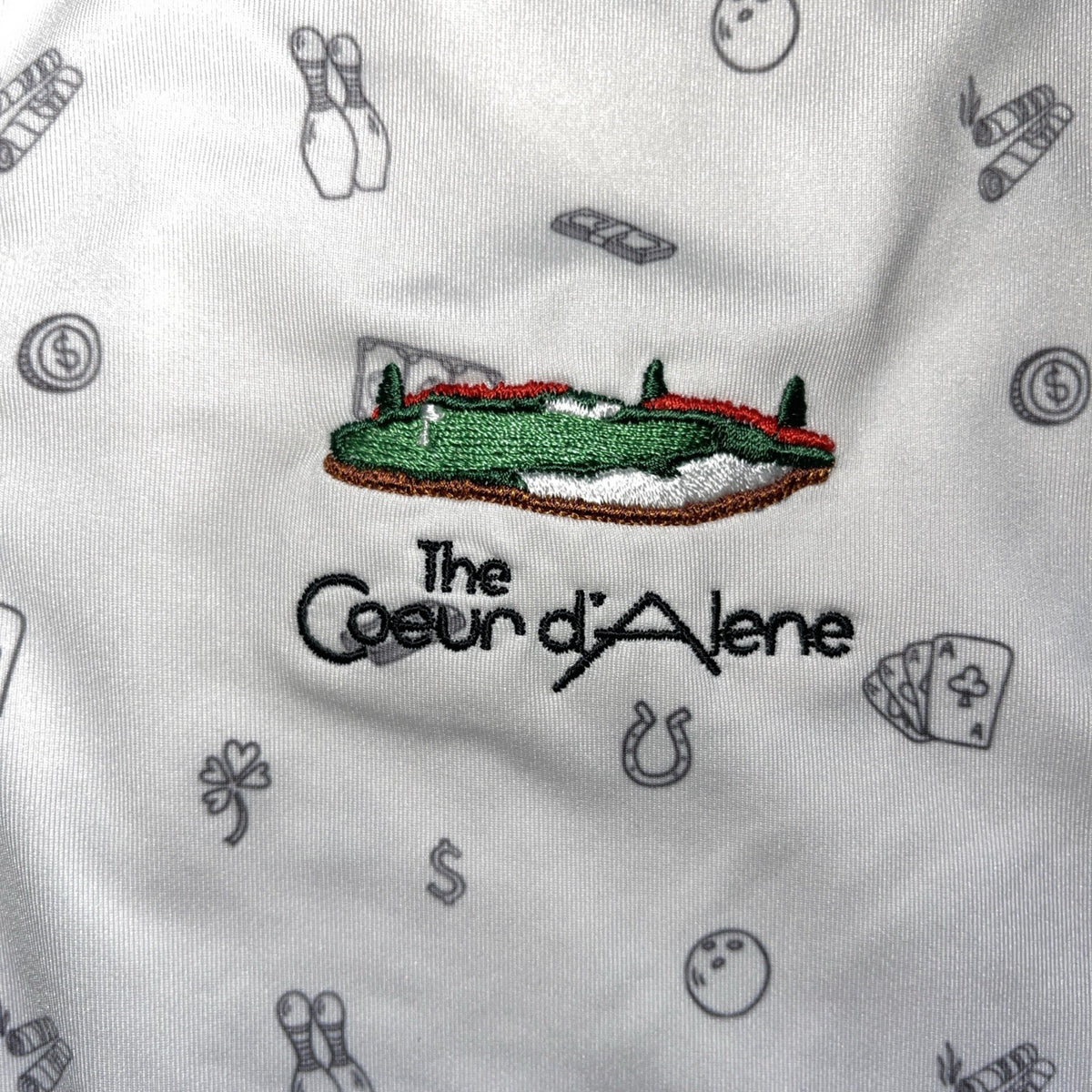 Straight Down Polo Large AOP