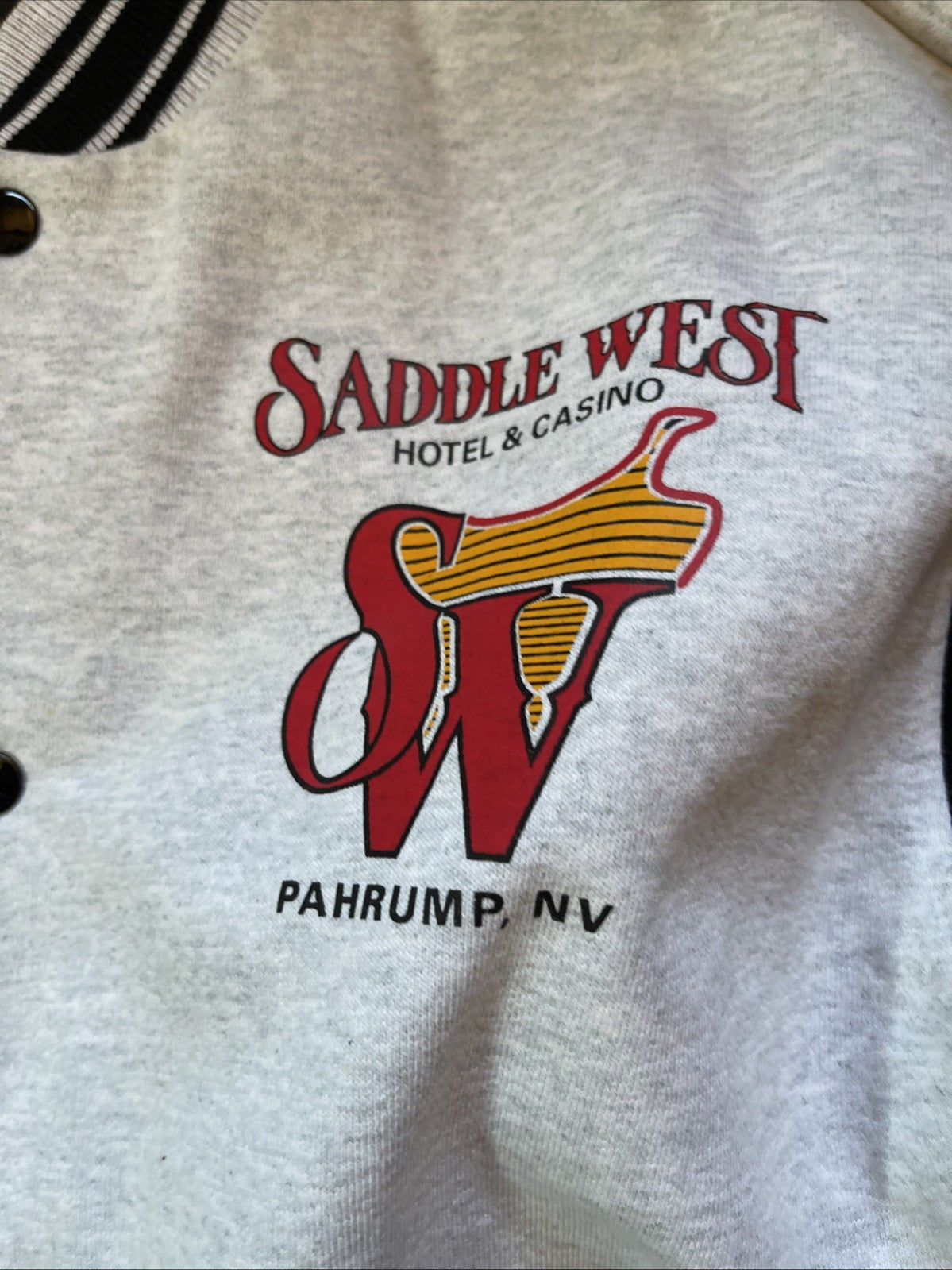 Vintage Saddle West Casino Varsity Jacket XL