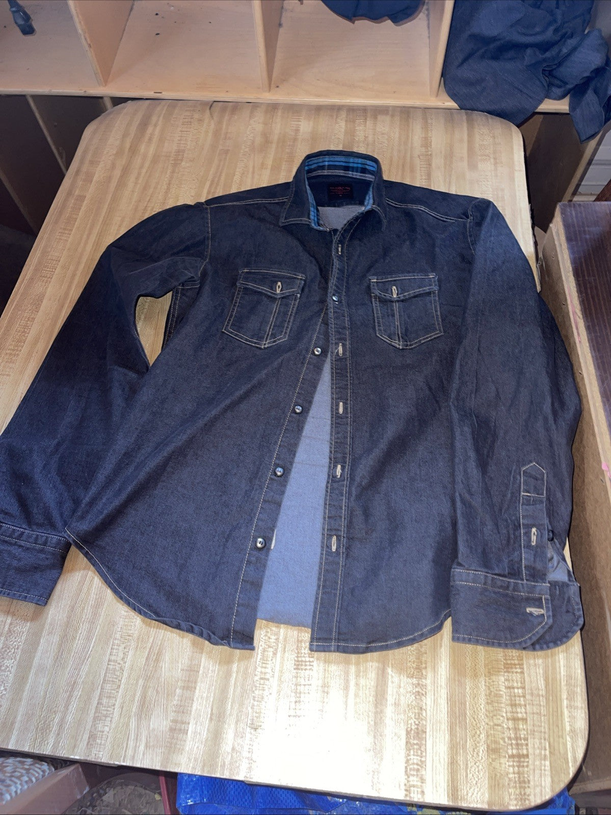 Magasi Denim Button Up Medium