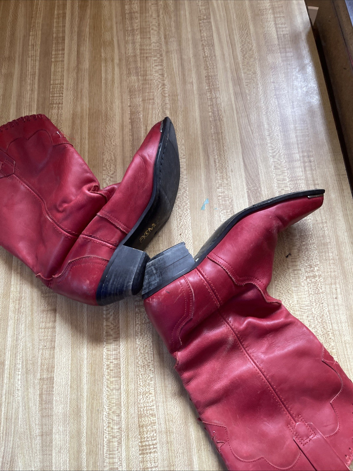 acme vintage cowgirl boots 6