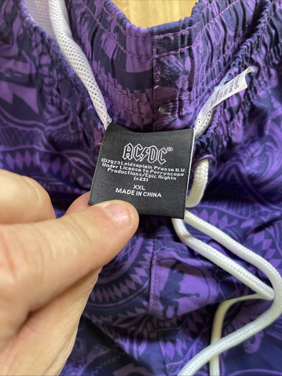 acdc swim trunks XXL