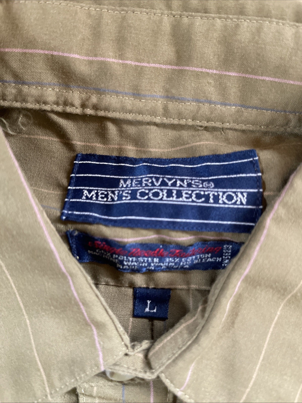Vintage Mervyn’s Button Up Large 