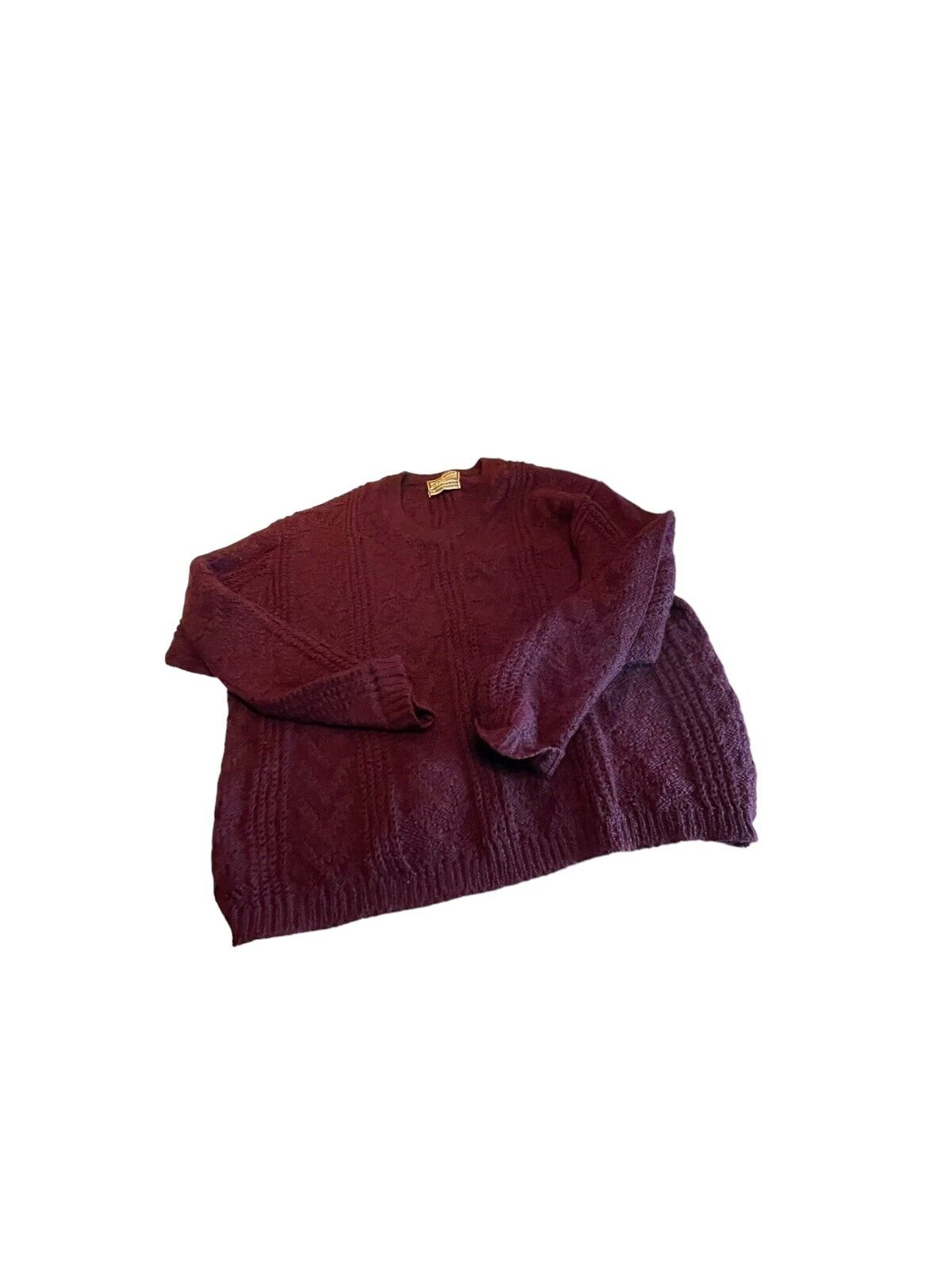 Brentwood Mohrtex Virgin Texas Mohair Kodel Polyester Vintage Sweater Large 