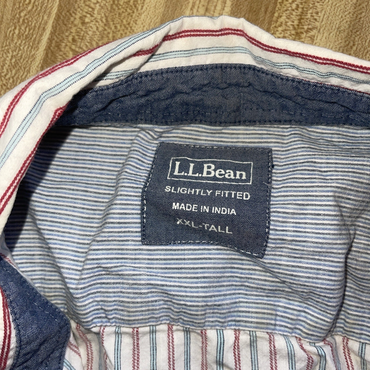 LL Bean Slightly Fitted Button Up 2XLT 
