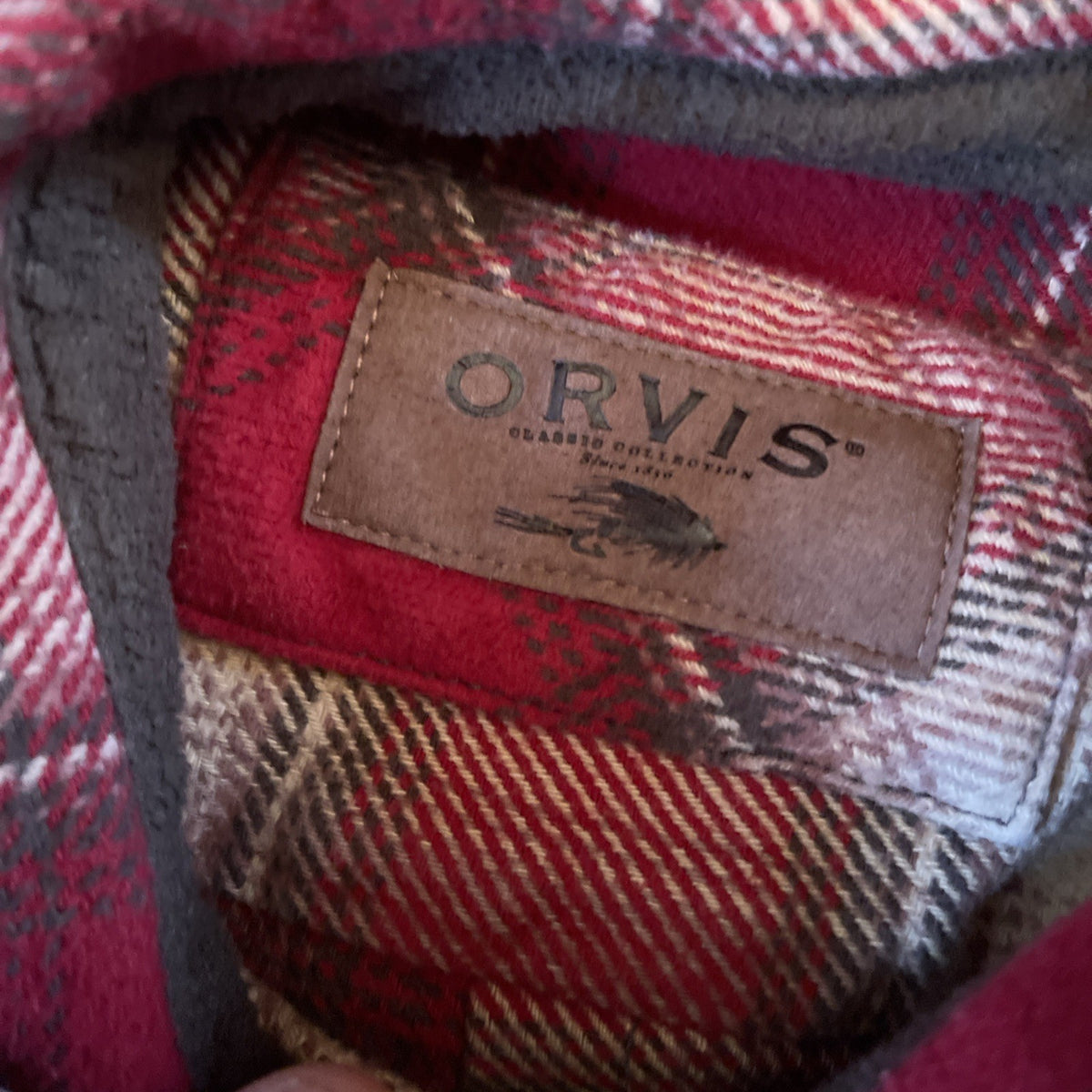 Orvis Heavyweight Flannel Shacket Large 