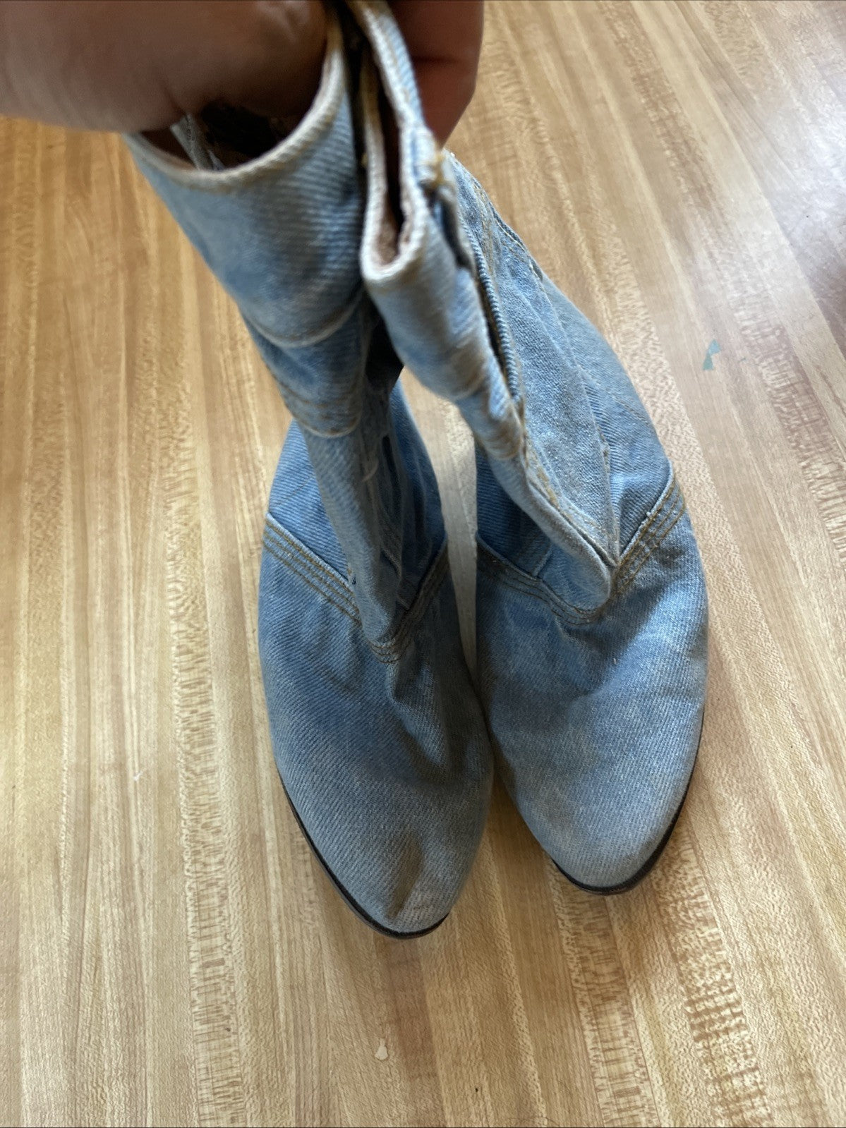 Vintage Matake Denim Boots Size 7