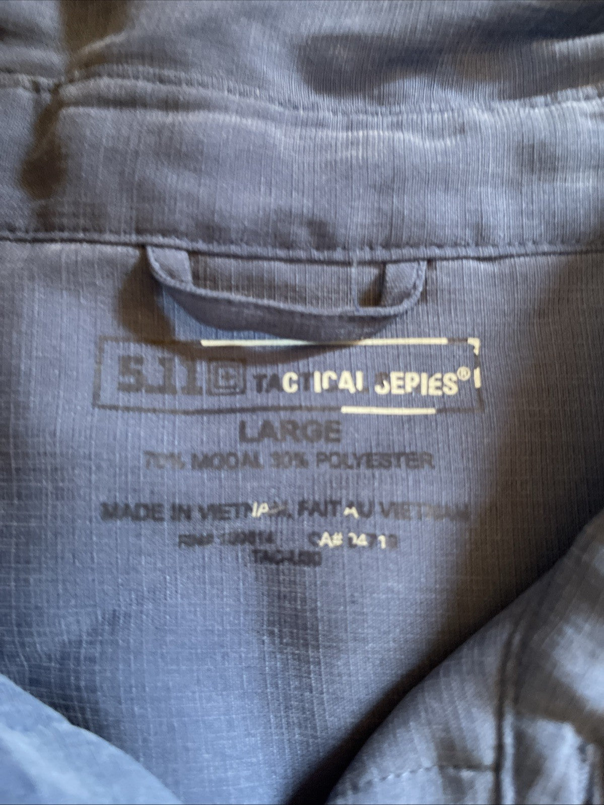 5.11 tactical snap button shirt Large 