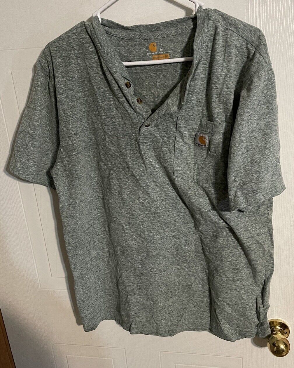 Carhartt Henley Pocket T Shirt Medium 