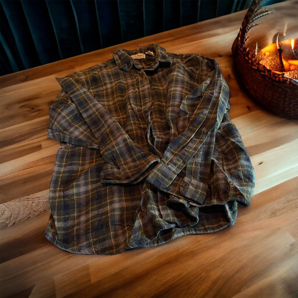 LL Bean Northwoods Flannel Large 