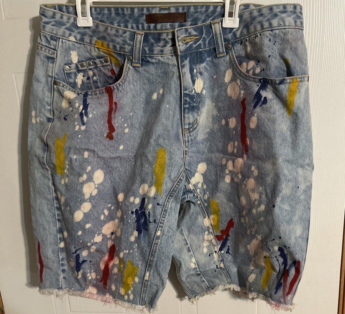 Van Focus Jorts Paint Splatter 36