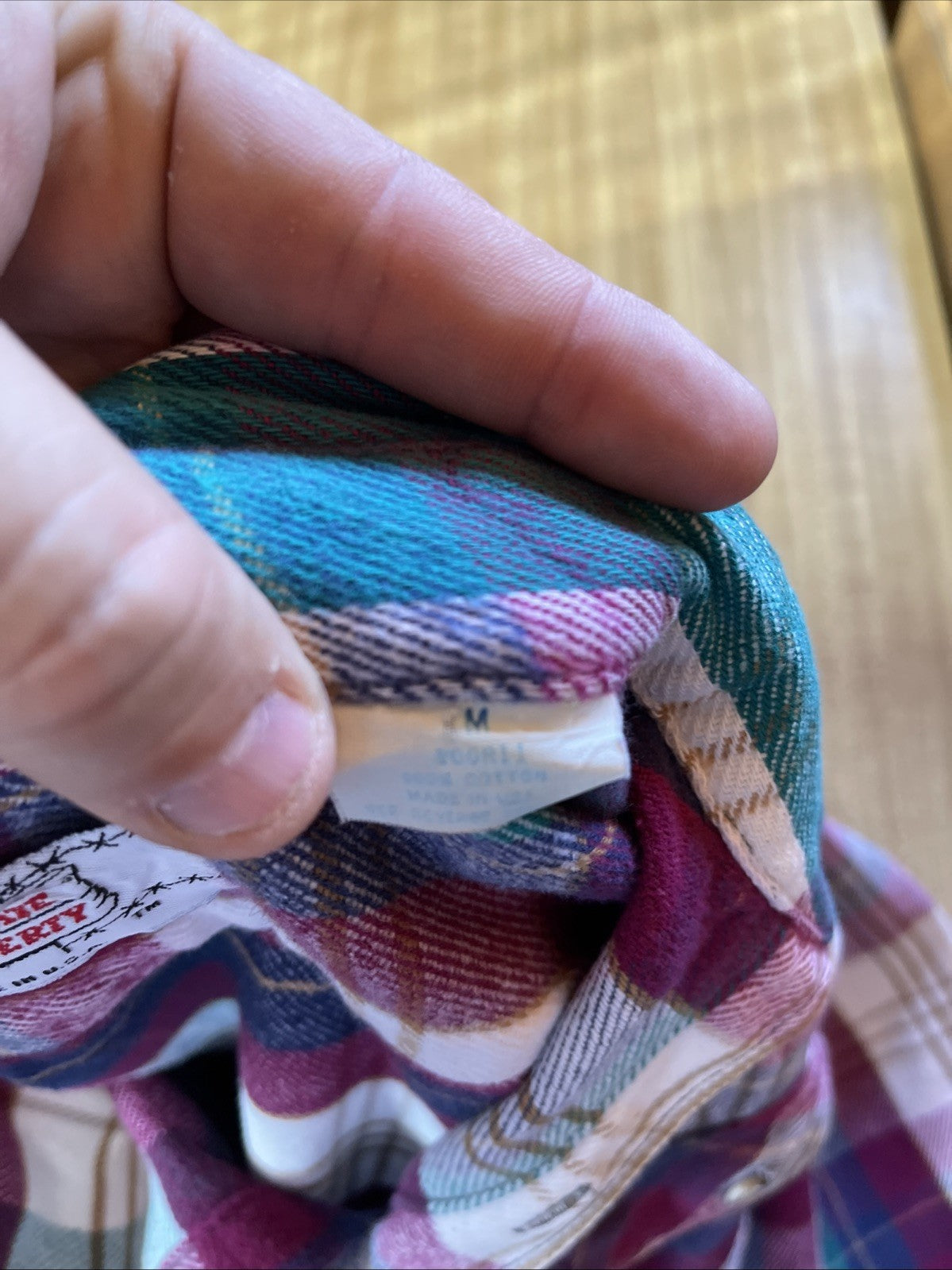 Vintage Private Property Flannel Medium 