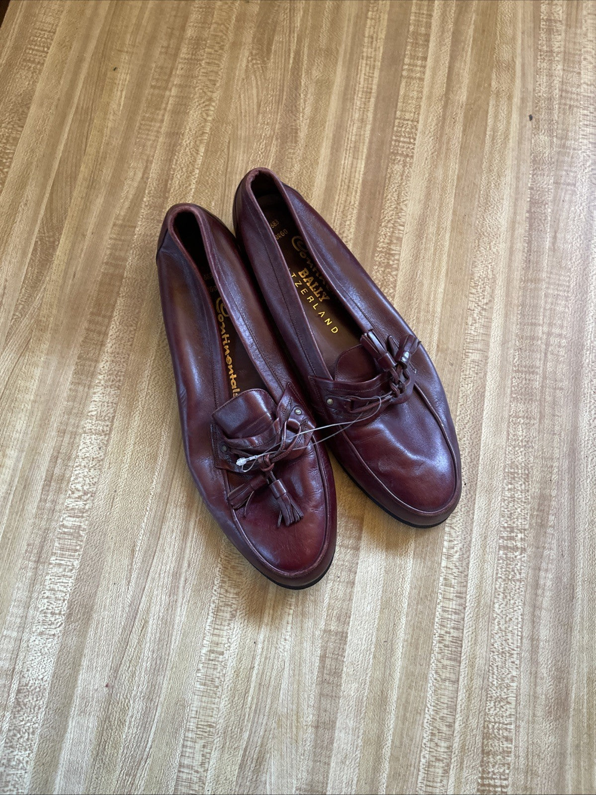 Bally Continentals Switzerland Dress Shoes 8 Deadstock 