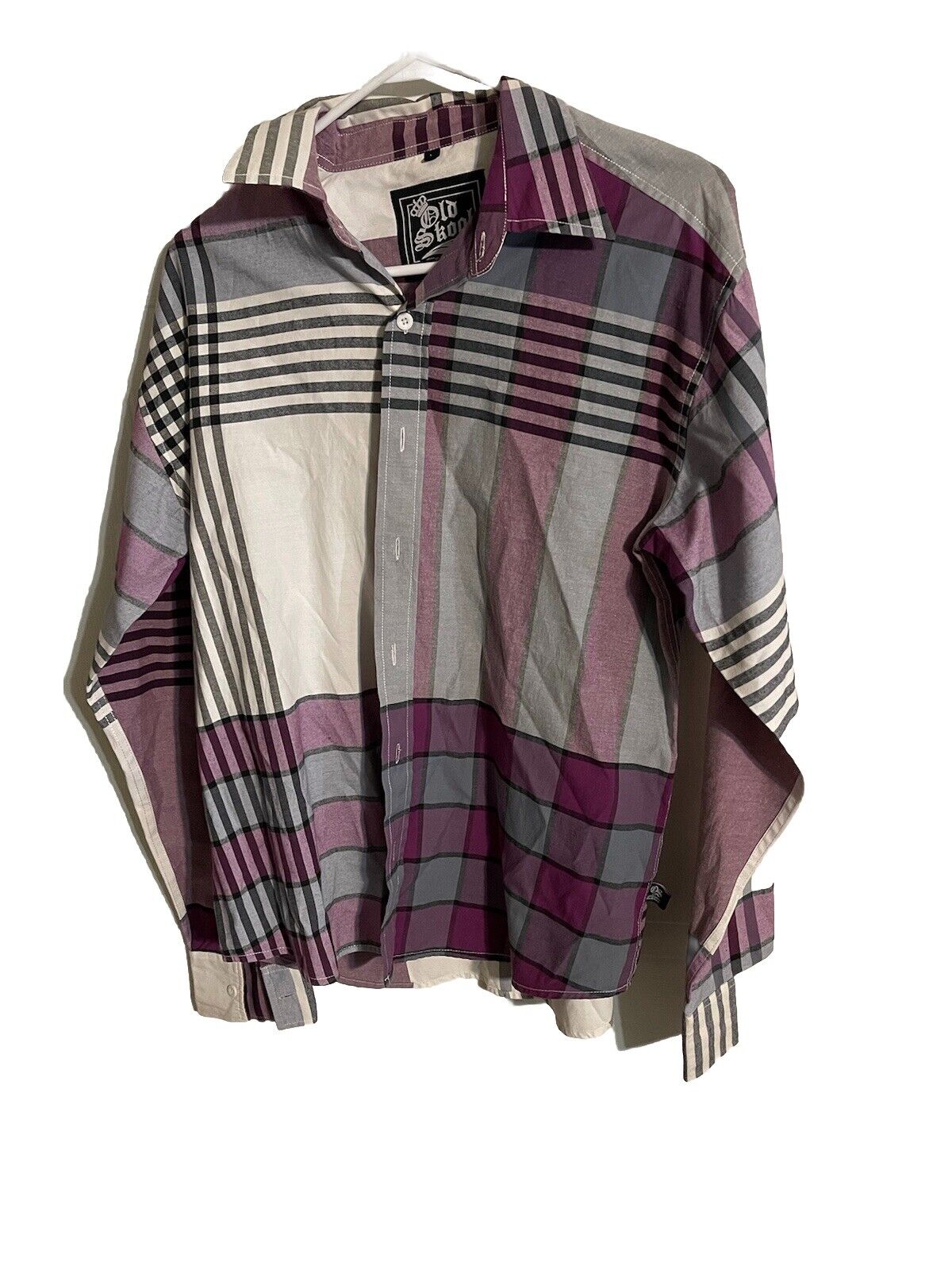 Old Skool Colorblock Button Up Large 