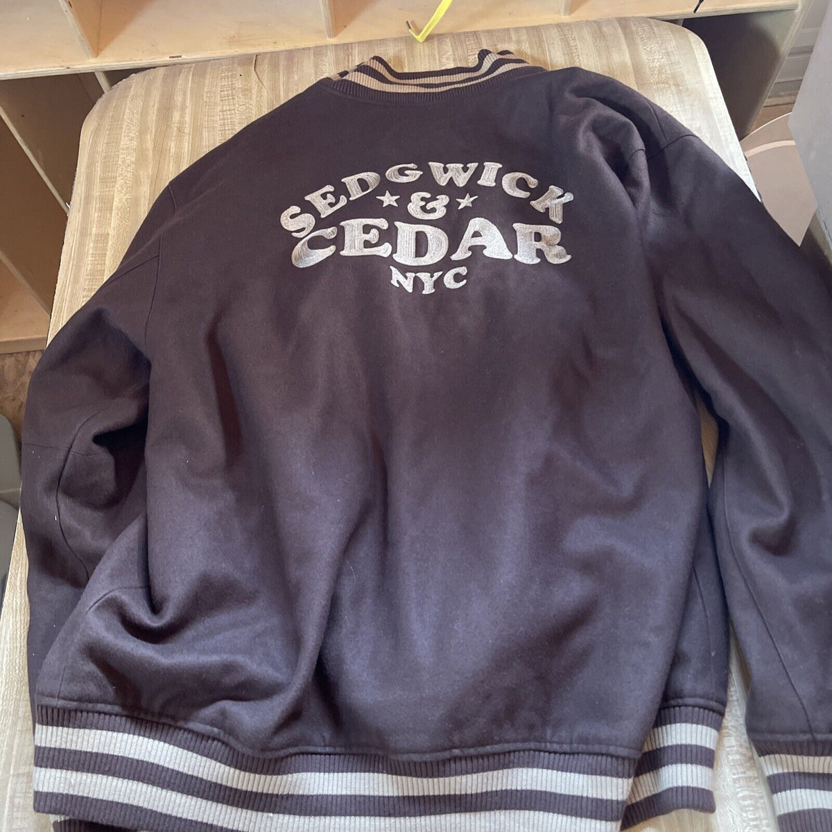 Vintage Sedgwick & Cedar Varsity Jacket 2XL Streetwear Hiphop