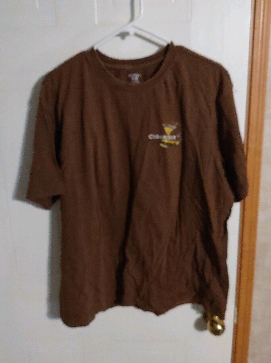 Macaw's Cigar Bar Graphic Tee Brown Double Sided Brown XL