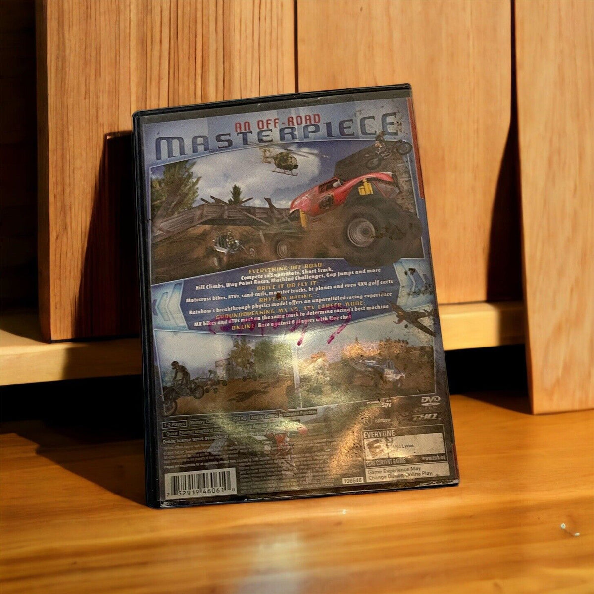 MX vs. ATV Unleashed (Sony PlayStation 2, 2005) Broken Case- No Manual