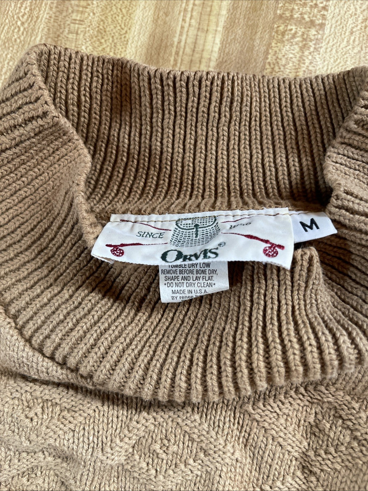 Vintage Orvis Sweater Medium Made In USA 