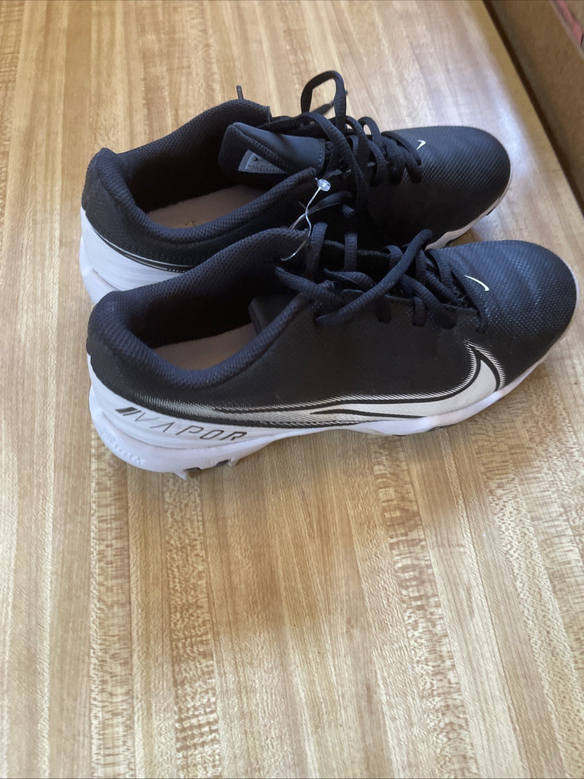 Nike Fastflex Vapor Cleats/Youth 5.5Y/CD0077-001/Football/Black