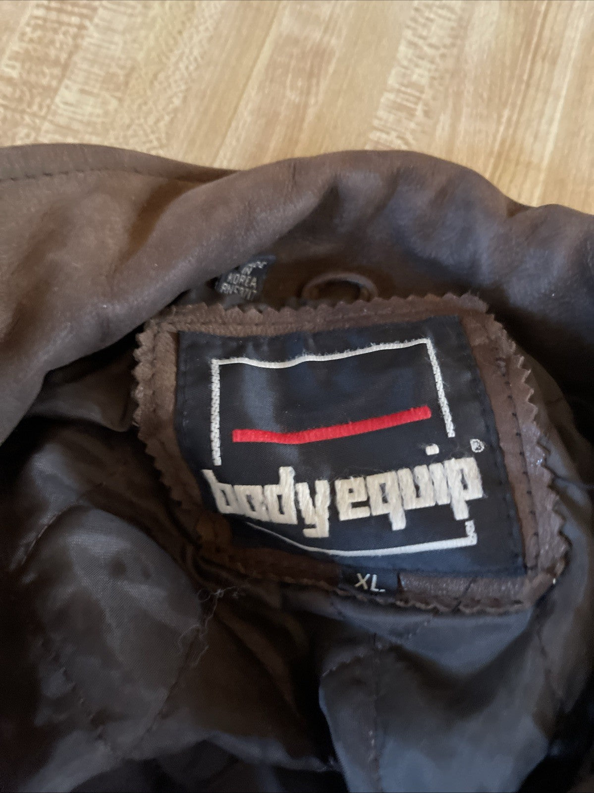 Body Equip Leather Bomber Jacket XL