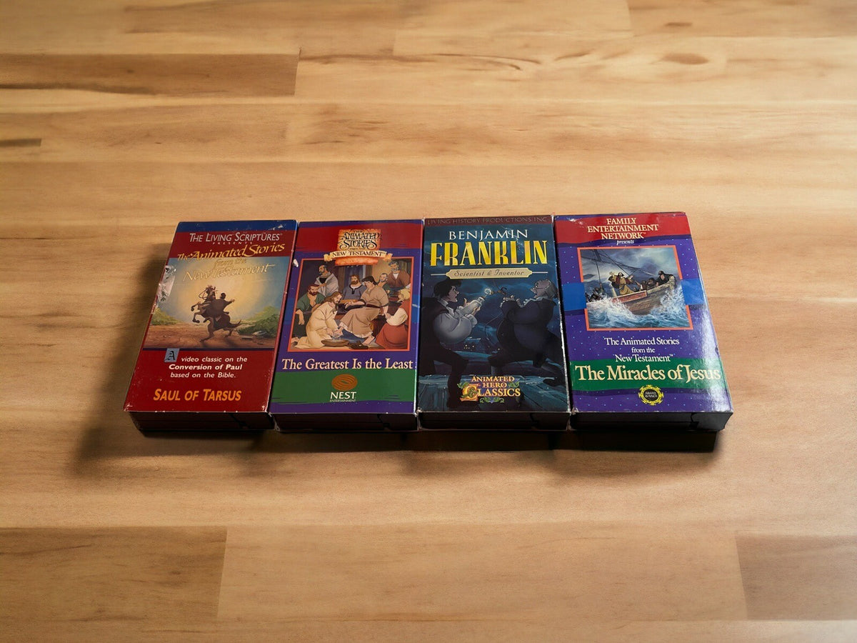 animated hero classics And Other Religious Animated vhs Lot