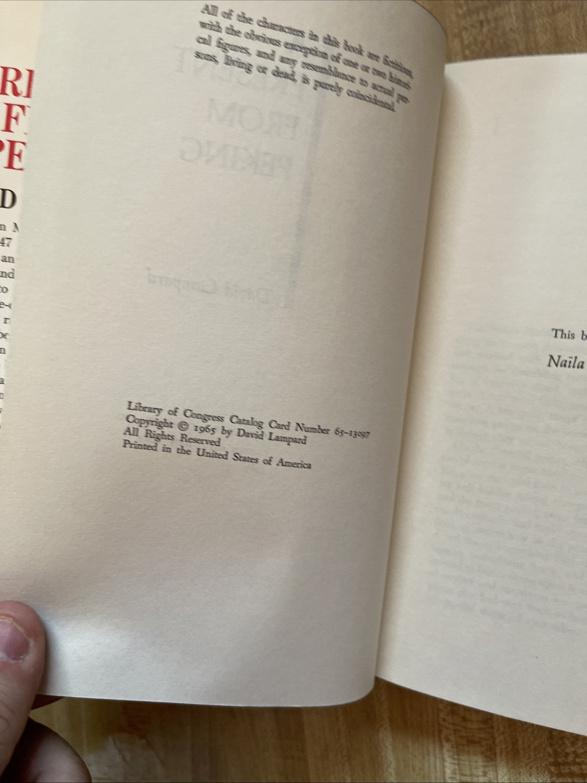 A Present From Peking Hardcover 
