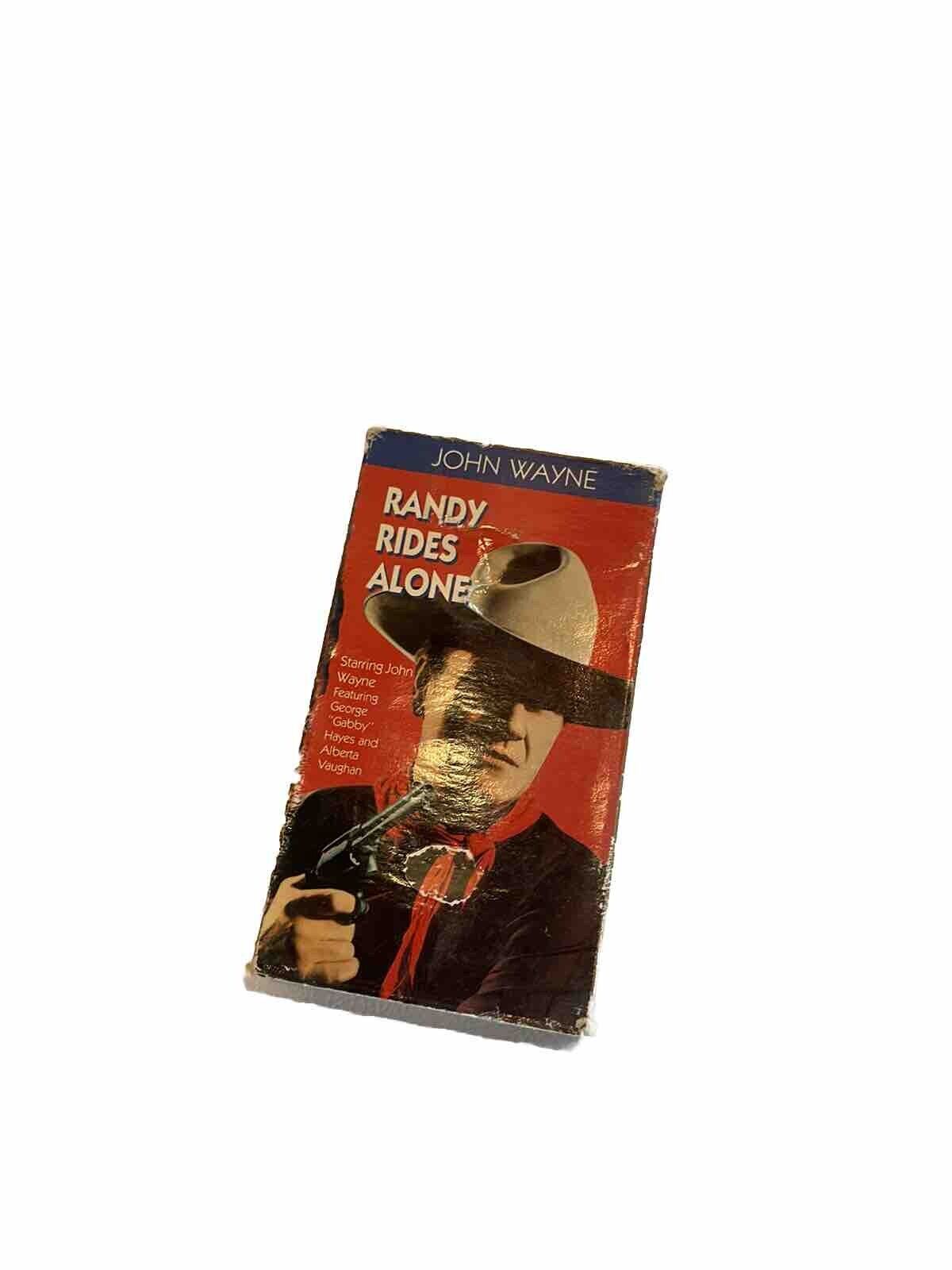 Randy Rides Alone VHS 