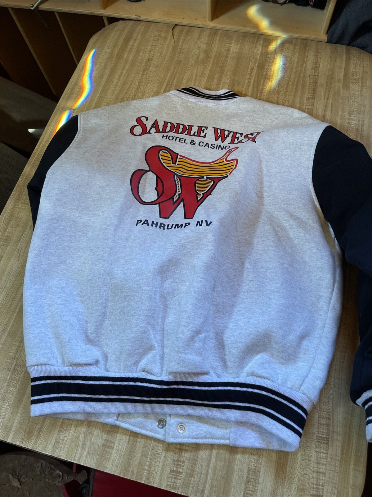Vintage Saddle West Casino Varsity Jacket XL