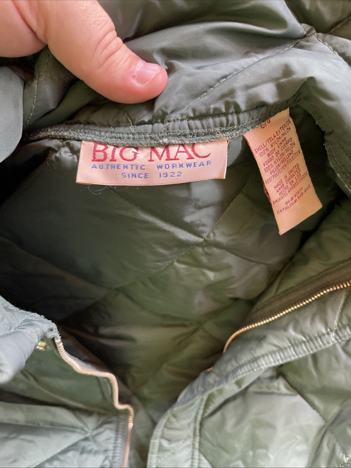vintage big mac work jacket Large 