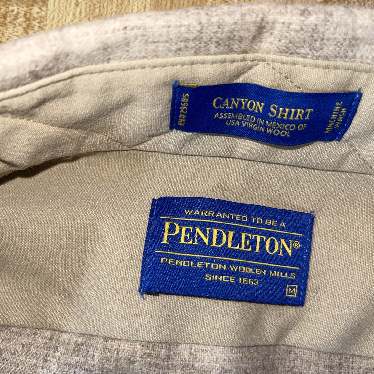 Pendleton Canyon Shirt Pearl Snap Medium 