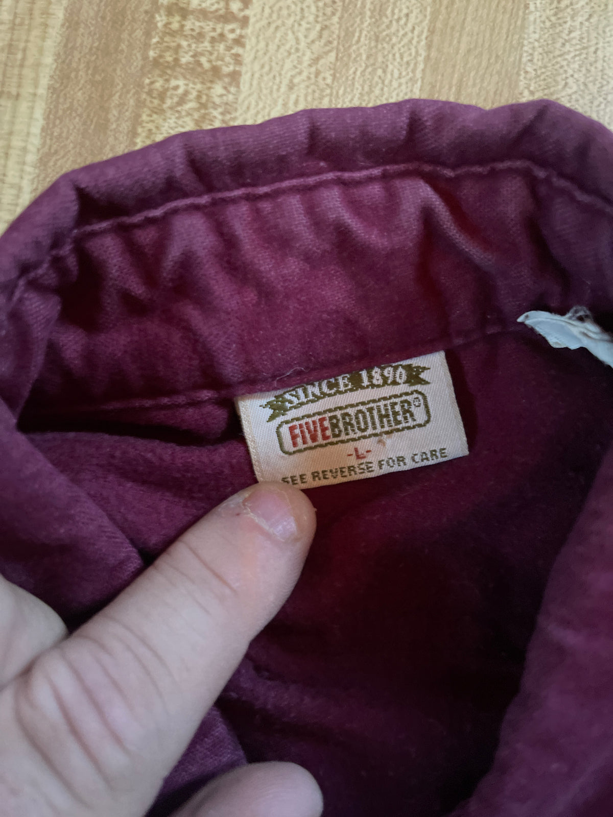 Five brother button up large