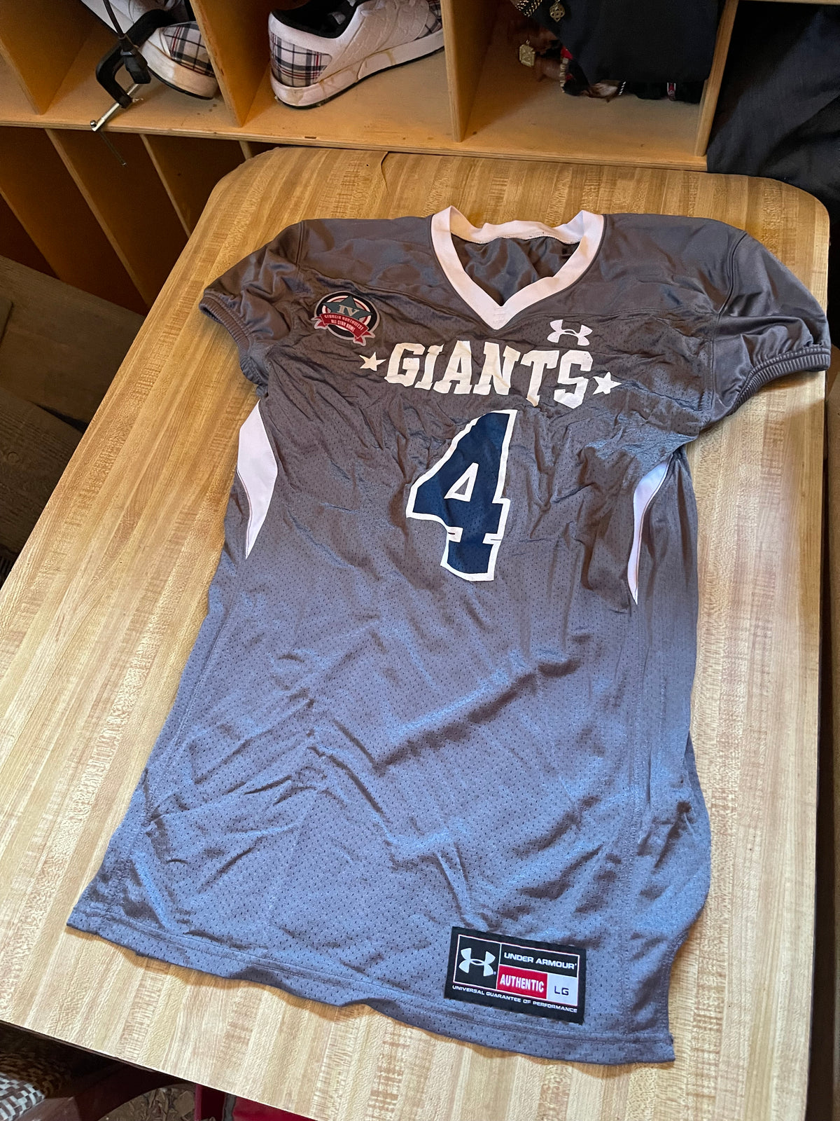 Under Armour game worn football jersey
